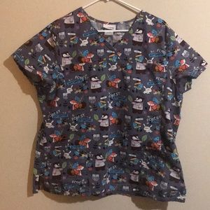 Nursing scrub top